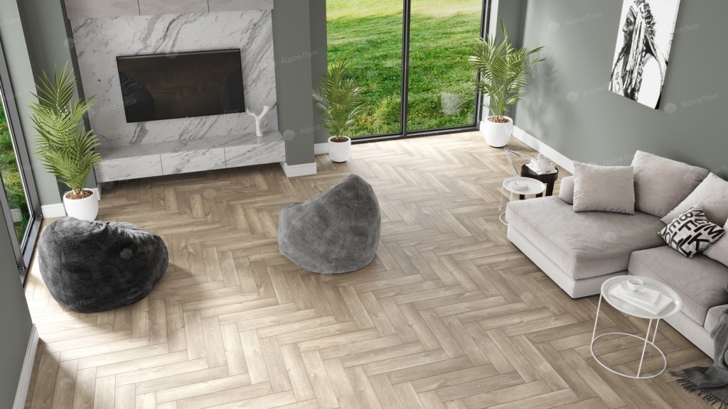 Alpine Floor PARQUET LIGHT SPC ламинат Дуб Натуральный Отбеленный ECO 13-5 MC