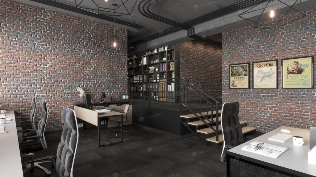 Alpine Floor LIGHT STONE LVT плитка Ларнака ECO-15-2