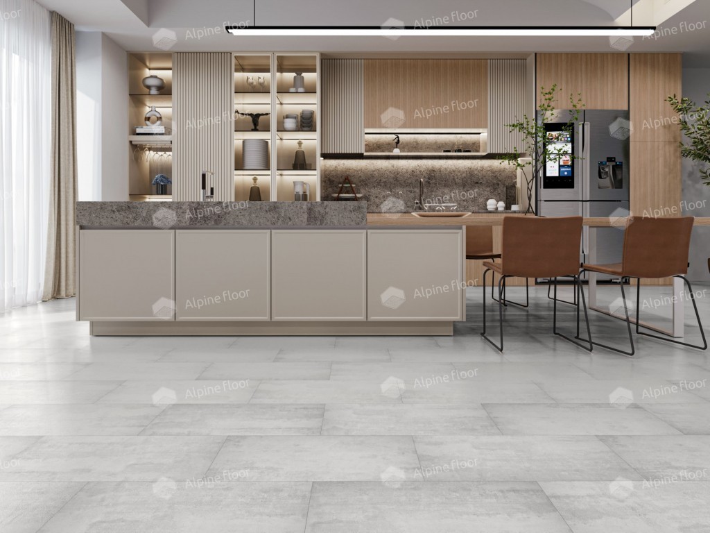 Alpine Floor LIGHT STONE LVT плитка Самерсет ECO-15-6