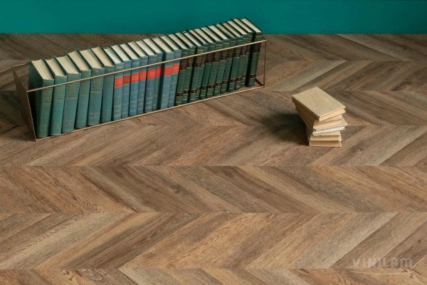 Vinilam Parquet Chevron Glue 153610-GL Паркет Шеврон Нормандия Glue