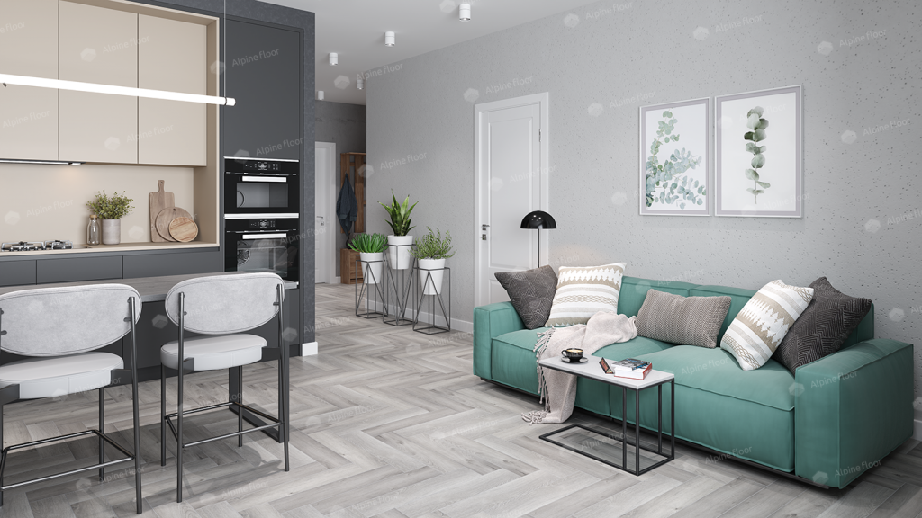 Alpine Floor PARQUET LVT плитка Дуб Лейтена ECO 16-18