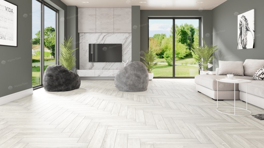 Alpine Floor PARQUET LVT плитка Дуб Арктик ECO 16-4