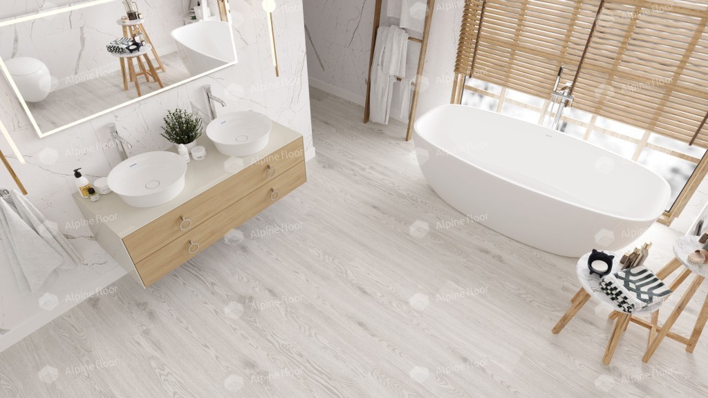 Alpine Floor EASY LINE LVT плитка Дуб Арктик ECO 3-1