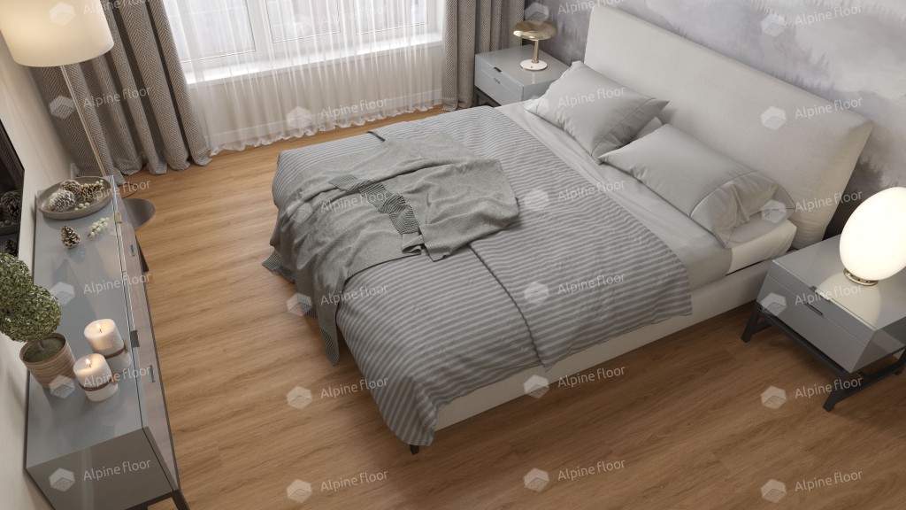 Alpine Floor EASY LINE LVT плитка Дуб Рыжий ECO 3-21
