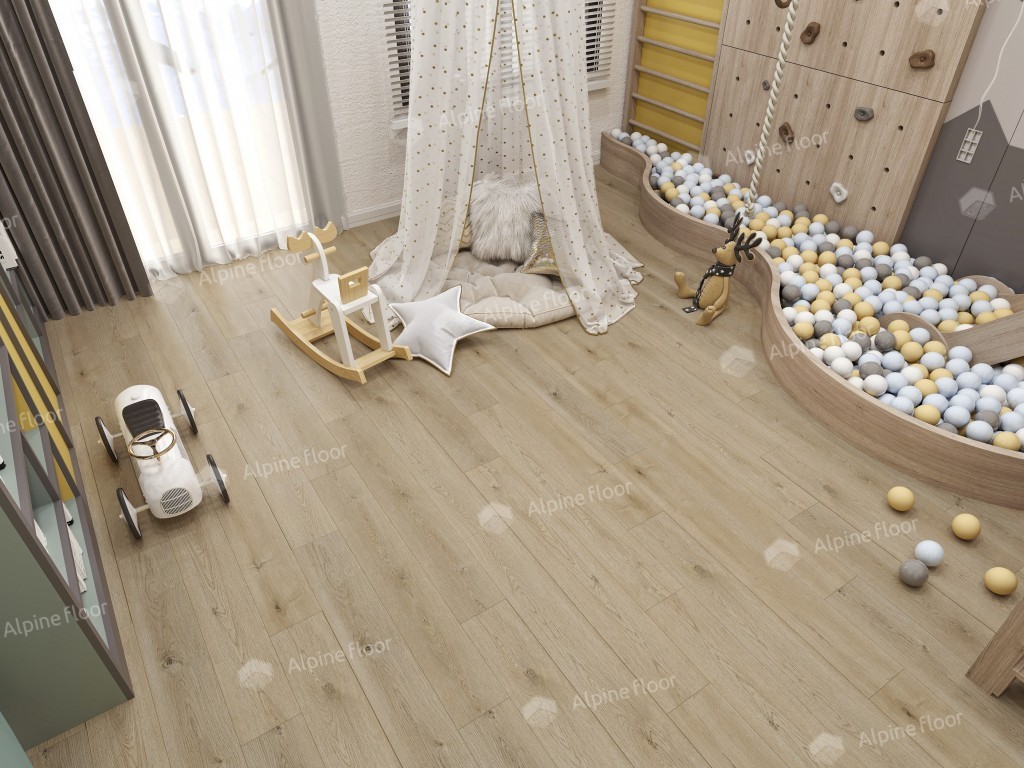 Alpine Floor EASY LINE LVT плитка Дуб Миндальный ECO 3-27