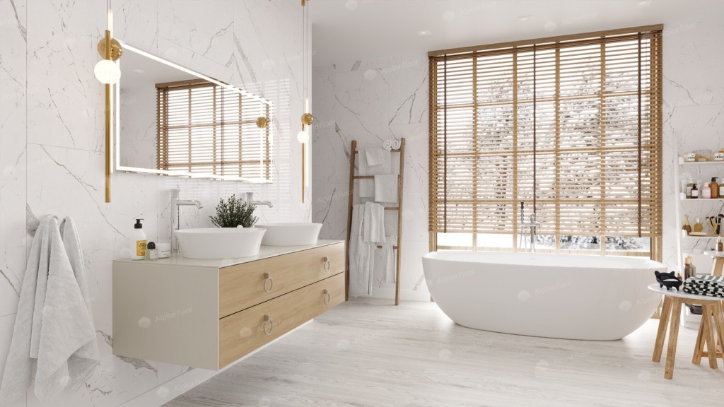 Alpine Floor ULTRA LVT плитка Дуб Арктик ECO 5-1
