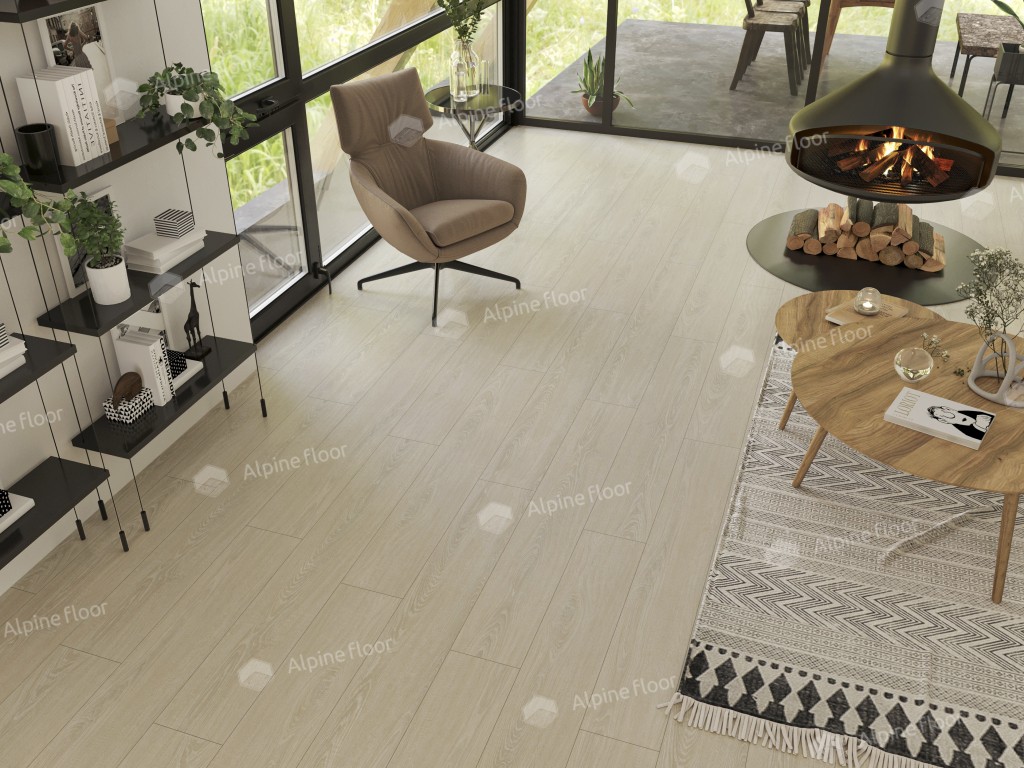 Alpine Floor ULTRA LVT плитка Дуб Снежный ECO 5-14