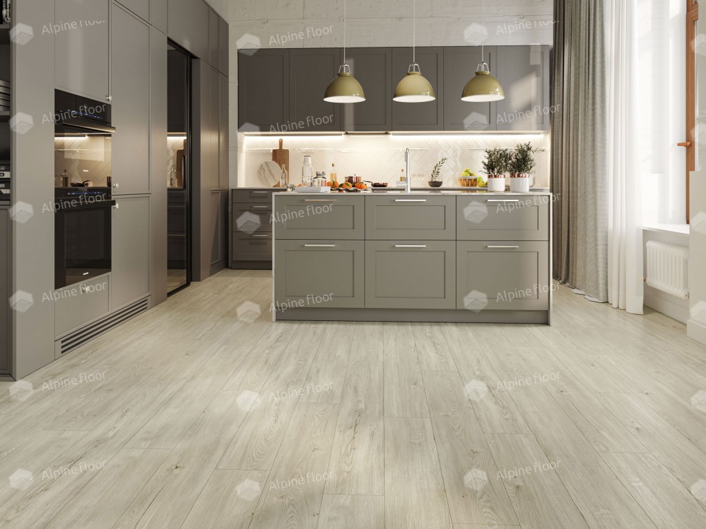 Alpine Floor SEQUOIA LVT ламинат Секвойя Снежная ECO 6-8 LVT