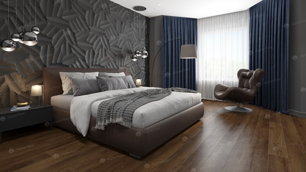 Alpine Floor PREMIUM XL SPC ламинат Дуб Шоколадный ECO 7-18 MC