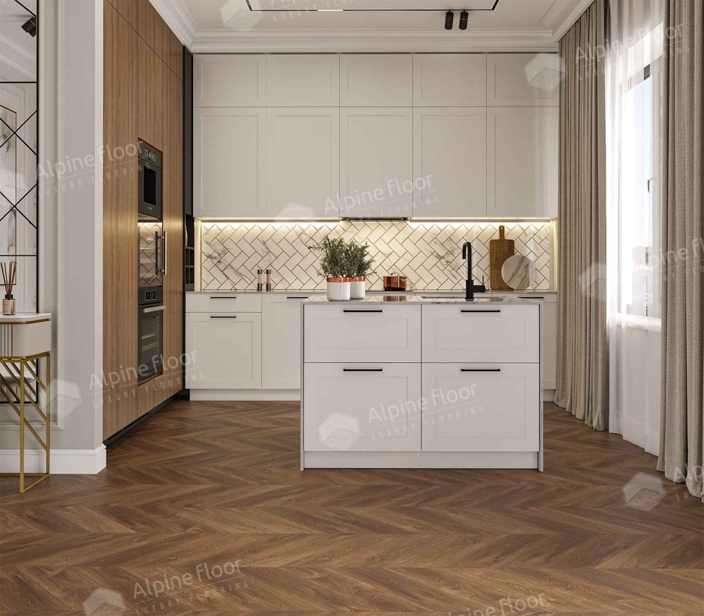 Alpine Floor Chevron Alpine SPC ламинат Дуб Коричневый ECO 18-13 MC