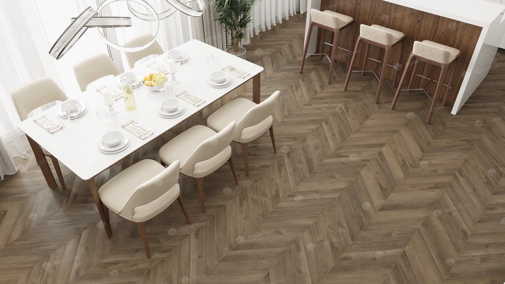Alpine Floor Chevron Alpine SPC ламинат Дуб Насыщенный ECO 18-4 MC