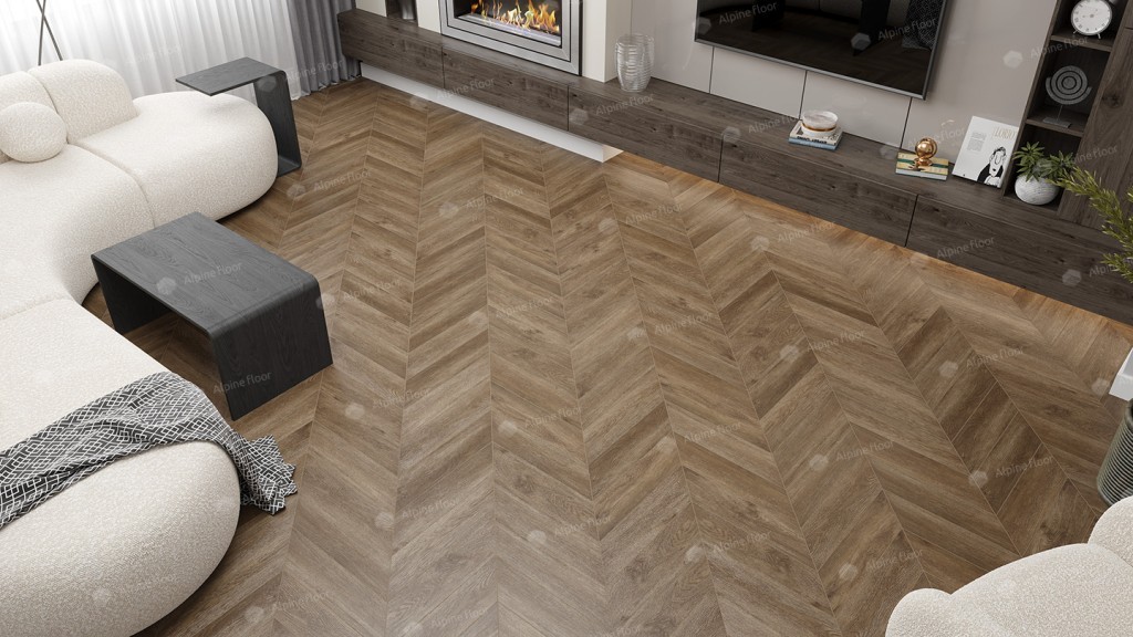 Alpine Floor Chevron Alpine SPC ламинат Макадамия ECO 18-5 MC