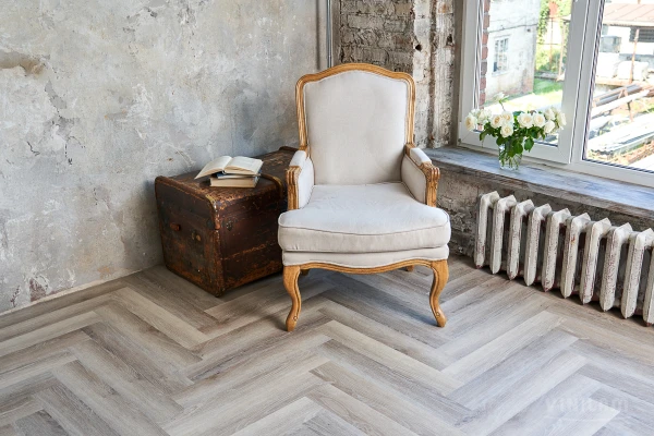 Vinilam Parquet Herringbone Glue GD11122-GL Паркет Эрмитаж Glue