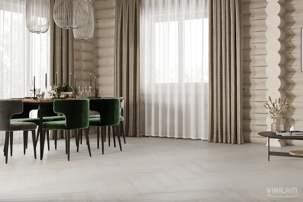 Vinilam Parquet Herringbone Glue GD11366-GL Паркет Санторини Glue