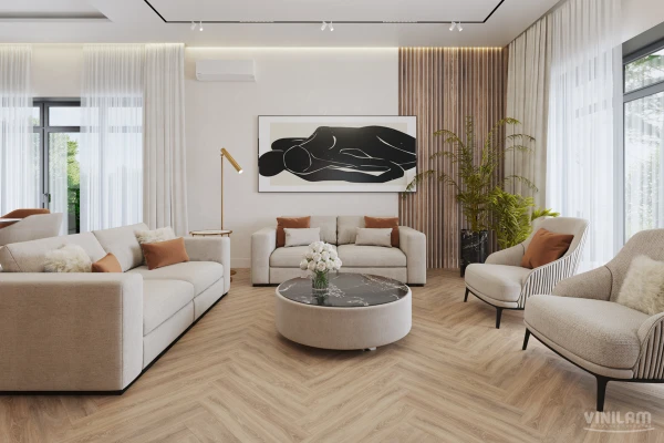 Vinilam Parquet Herringbone IS11355 Паркет Монпелье