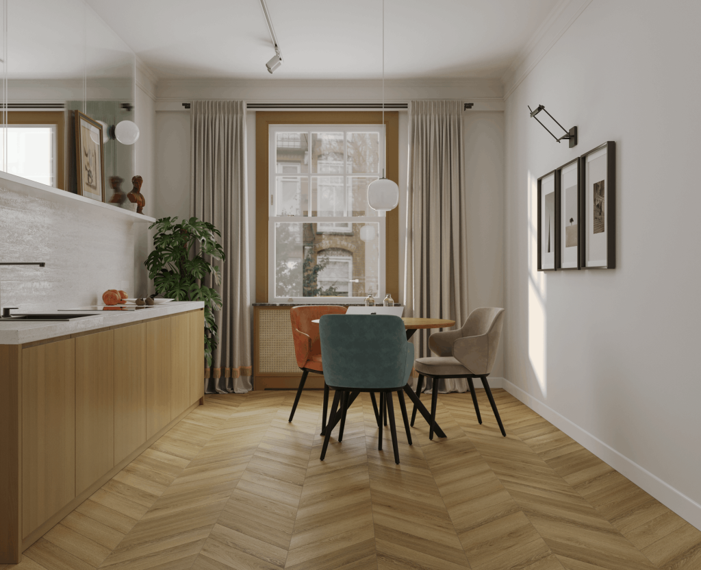 Tulesna ART CHEVRON SPC ламинат Фортуна Fortuna 1011-8