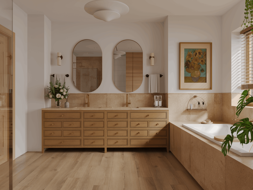 Tulesna OTTIMO LVT плитка Чистый песок Accura 1012-1